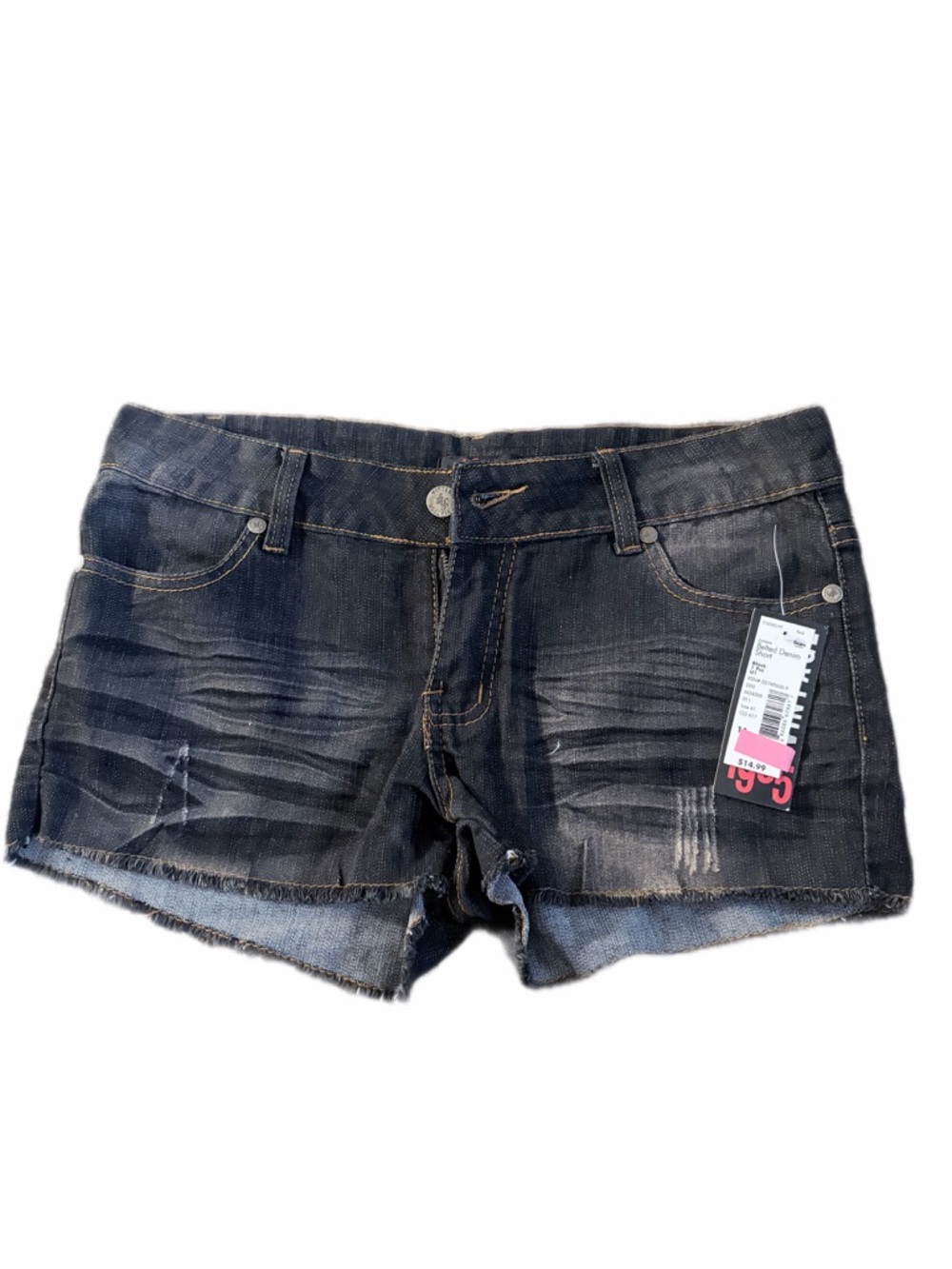 Distressed Denim Cutoff Shorts